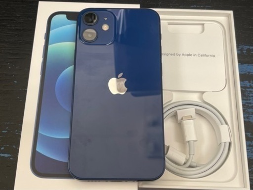 【美品】iPhone12 mini 128GB ブルー ◯判定ドコモ SIMロック解除済み 2022/09/12