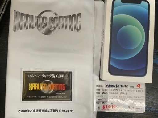 【美品】iPhone12 mini 128GB ブルー ◯判定ドコモ SIMロック解除済み 2022/09/12
