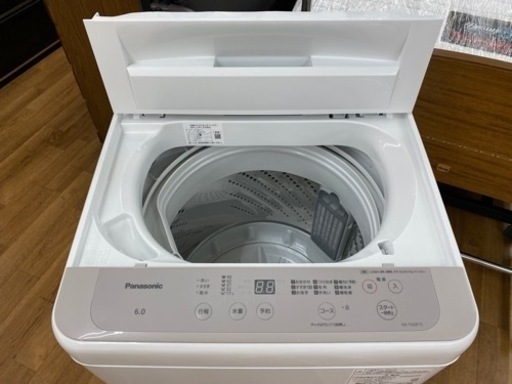 I468 ★ Panasonic 洗濯機 （6.0㎏）★ 2021年製 ⭐動作確認済⭐クリーニング済