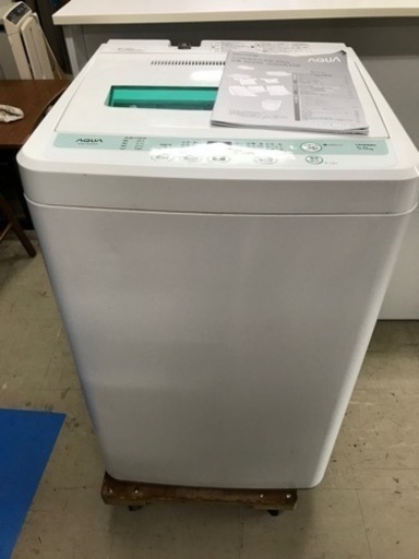 取引場所　南観音　K2209-314 AQUA 5.0kg洗濯機　2012年製　AQW-S50A