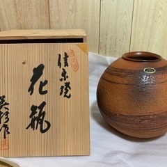【新品】花瓶 信楽焼 美杉作の画像