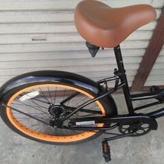 CALIFORNIAN BIKE SANTA CRUZ ビーチクルーザー 24インチ ブラック 配送無料  の画像