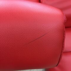 ※販売済【234】ローソファー コーナー付 レッドの画像