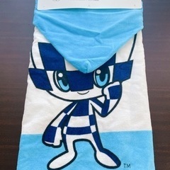 ワンコイン✨【新品未使用】東京オリンピック　フード付きタオルポンチョ