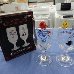 未使用 ディズニープリンセス ＆ ヴィランズ ペアグラス 白雪姫 ＆ 魔女 一番くじ 西岡店の画像