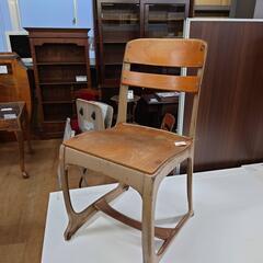 【愛品倶楽部柏店】ヴィンテージスクールチェア　アイアンウッドの画像