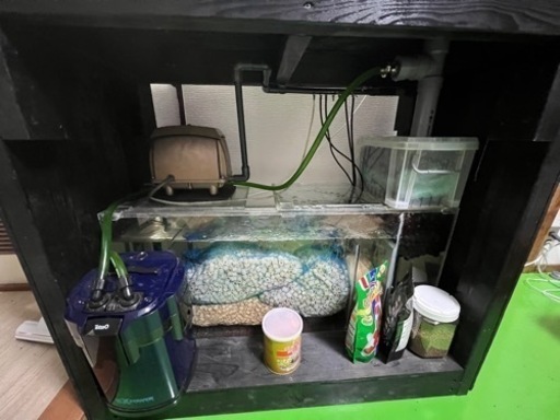 自作90cm水槽オーバフロー　