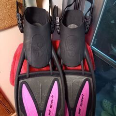 ダイビング　フィン　Sプロ　 JET SPORT 　中古品　largeサイズの画像