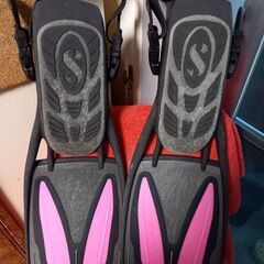 ダイビング　フィン　Sプロ　 JET SPORT 　中古品　largeサイズの画像