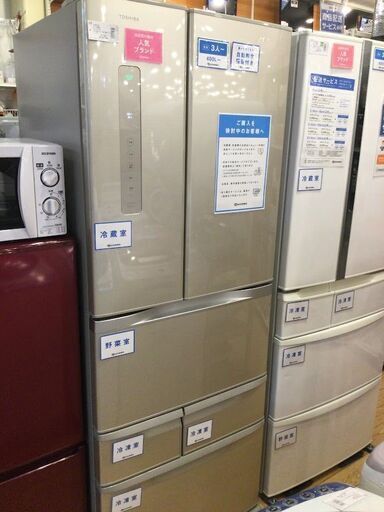 【安心6カ月保証付】TOSHIBA 6ﾄﾞｱ冷蔵庫  2013年製 【ﾄﾚﾌｧｸ桶川店】