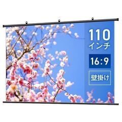 【引き取り限定・東京都中野区沼袋・中古美品】壁掛けプロジェクタースクリーン(2440mm×1373mm）の画像
