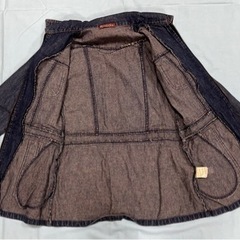 デニムワンピース　サイズ130　子供服　キッズ服　シャツワンピース　女の子の画像