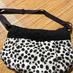 ダルメシアン柄ふわふわバック