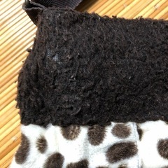 ダルメシアン柄ふわふわバックの画像