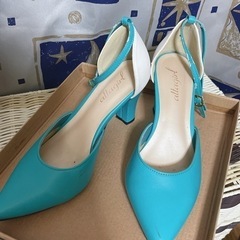 バイカラー　パンプス　LL