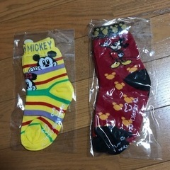 【新品・未使用】ディズニー ミッキー ミニー くつ下セット　ベビーの画像