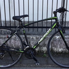 ＜整備・良品＞MERIDA・メリダ100 アルミ・クロスバイク・サイズ・50㎝ ・変速３×7・21段変速の画像