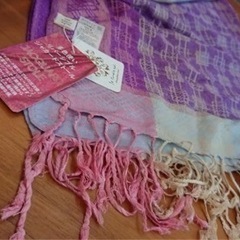 リバーシブル ★ ジャカード ストール 新品タグ付き ★ ペイズリー ケープの画像