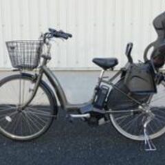 2016 子供乗せ3人乗り対応! ヤマハ PAS RaffiniL PA26RL マットグラファイト 8.7Ah リヤチャイルドシート付き! 車体&バッテリー極めて良好! 自553の画像