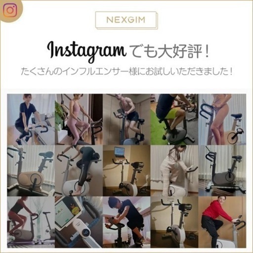 AI フィットネスバイク NEXGIM C01 電磁負荷80段階 スマート スピンバイク トレーニングマシン ダイエット ルームバイク