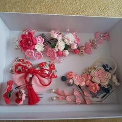 ≪ハンドメイド≫つまみ細工の髪飾り