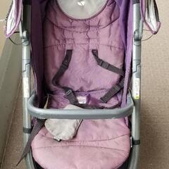 3輪 ベビーカー バギー フルフラット リクライニングの画像