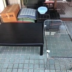 ※処分※こたつ★ガラステーブル★紙オムツ(レトロ)★苗入れ★布★はぎれ
