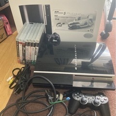 PS3（プレイステーション3）、ソフト7つ付き、話し合い中