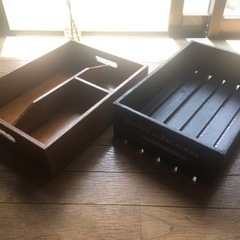 木箱　収納箱2セット