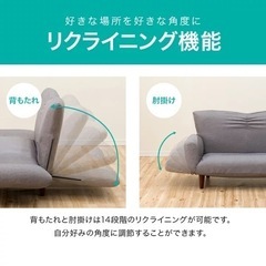 ニトリ　布張りカジュアルソファの画像
