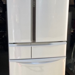 【RKGRE-971】特価！Panasonic/501L/フレンチドア冷凍冷蔵庫/6ドア/NR-F502V/中古品/2017年製/当社より近隣無料配達！