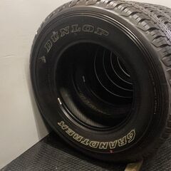 新車外し DUNLOP GRANDTREK 285/65R17 17インチ 夏タイヤ 4本 ホワイトレター タンドラ セコイア ランクル等　(VTD595MY) クレジットカード QRコード決済可能