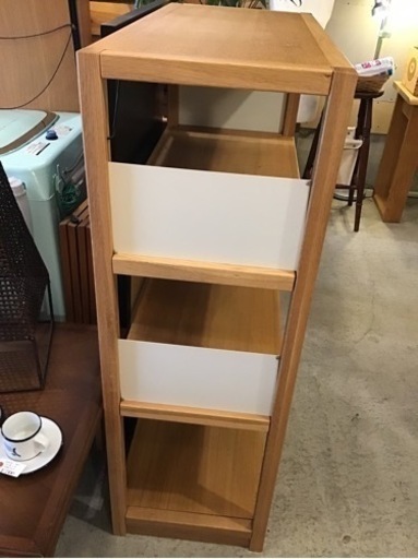 無印良品　オーク材シェルフ　無垢材　廃盤