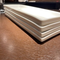 ロング皿　プレート皿　白　平皿の画像