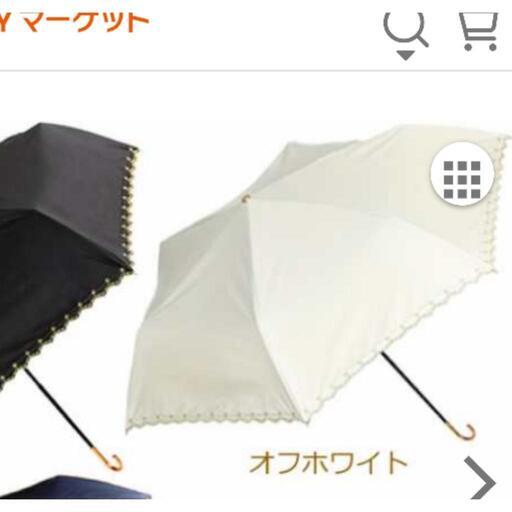 【折り畳み 晴雨兼用日傘 UV100%】一回のみ使用★上品・可愛い♪