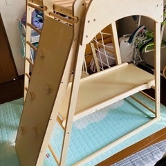 木製ジャングルジムの画像