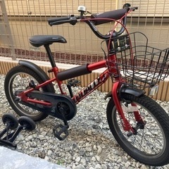 ★子供自転車　16インチ　ヘルメット付　美品★