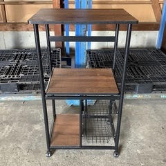 キッチンラック キッチンボード レンジ台 木目調