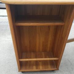 折り畳み式 木製 ダイニングテーブル サイドテーブルの画像