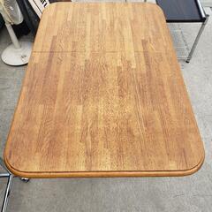 折り畳み式 木製 ダイニングテーブル サイドテーブルの画像