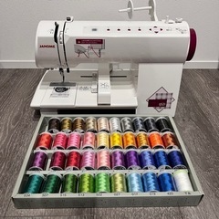 ジャノメミシン＋刺繍糸セット　IJ521