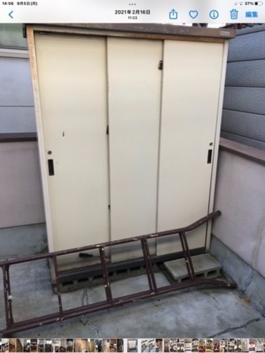 物置　解体済み　ヨゴレ､キズ､サビがあります