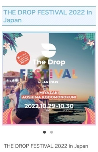 コンサート The Drop FESTIVAL in JAPAN