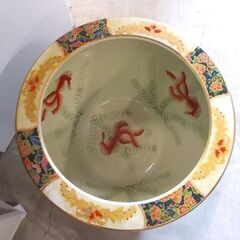 中国 睡蓮鉢 約 直径37×高29cm 金魚 花 壺 瓶 陶器 金魚鉢 ☆ 札幌市 清田区 平岡 中国 睡蓮鉢 約 直径37×高29cm 金魚 花 壺 瓶 陶器 金魚鉢