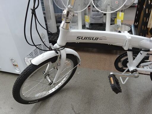 折りたたみ電動アシスト自転車 20インチ スイスイ 6段変速付き ホワイト KH-DCY03 KAIHOU SUISUI 電動自転車　西岡店