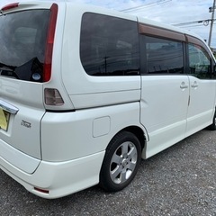審査なし分割販売OK  日産セレナ　平成20年式　走行11万キロ　車検5年3月　修復歴なし　HDDナビ　バックカメラ　DVD  ETC  2,000cc  8人乗り　シートアレンジ多彩の画像