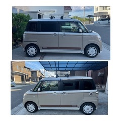 売約済み　　　ムーヴキャンバス　最上位グレード　GメイクアップSAⅡ ルーフキャリアの画像