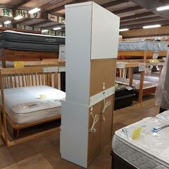【愛品倶楽部柏店】　ＫＥＹＵＣＡ/高橋木工所　フローラⅢ　２枚スライド扉キッチンボード　白の画像