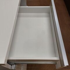 【愛品倶楽部柏店】　ＫＥＹＵＣＡ/高橋木工所　フローラⅢ　２枚スライド扉キッチンボード　白の画像