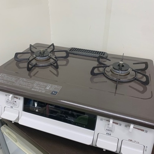 9/26 終 ☆状態良好☆ 2018年製 パロマ LPガス用 ガステーブル ガスコンロ IC-N86KHA-R 菊